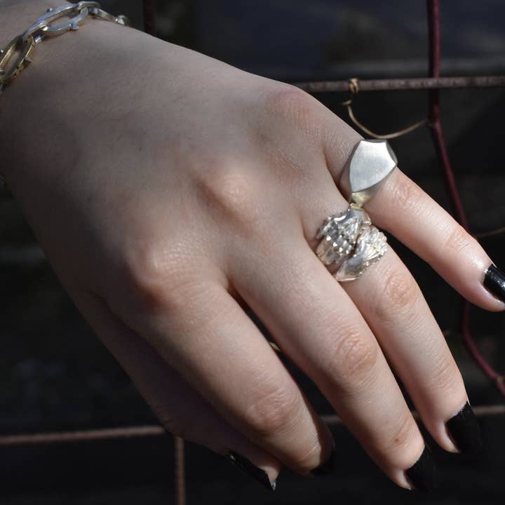 Morgaine Faye - Wholesale Cocktail/Statement Ring - Large Solemn Oath Ring7