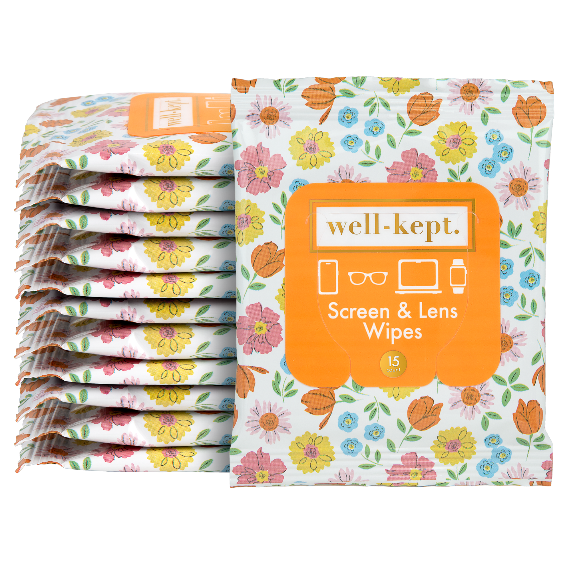 Well-Kept, Screen Wipes - Wholesale Cleaning Cloth - SPRING BREAK SCREEN & LENS WIPES1
