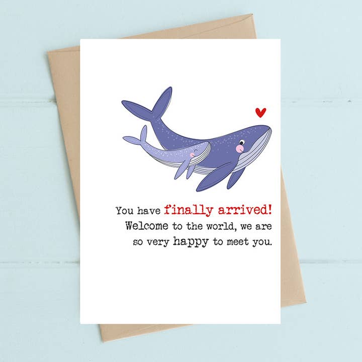 Dandelion Stationery - Vendita all'ingrosso Biglietto di auguri per la nascita - Finalmente sei arrivato! - Biglietto di auguri carino