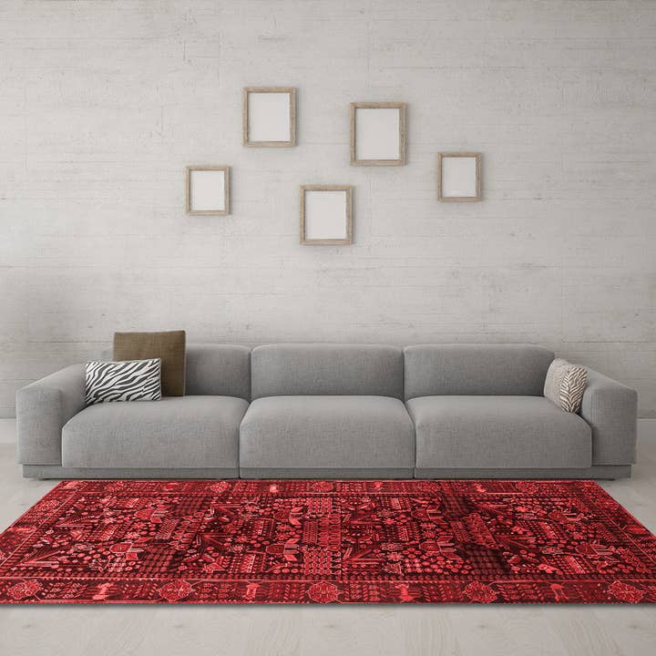 Maskintvättbara Persiska Röda Traditionella Mattor för wholesale av Ahgly