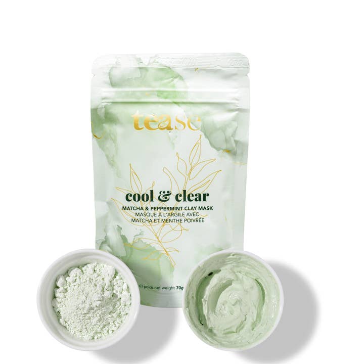 Tease | Wellness Tea Blends + Accessories - Wholesale Skincare Face Mask - Clarifying Matcha Green Tea + Peppermint Face Mask 20+ USES1