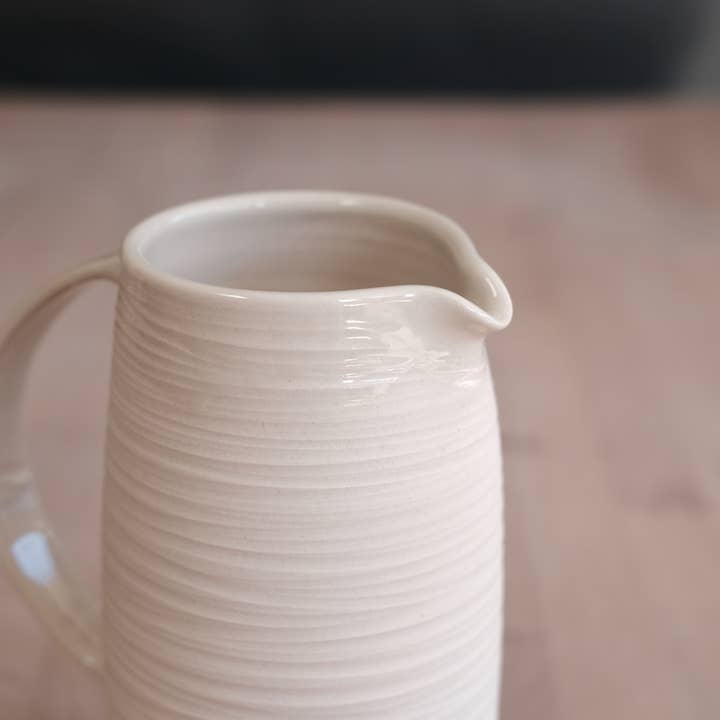 FHAR Studio - Wholesale Pitcher - dune - 38 fl oz pitcher - handmade, porcelain 1