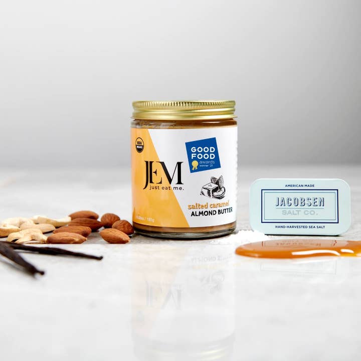 JEM Organics - Wholesale Nut Butter - NEW! 10oz JEM Organics Sprouted Salted Caramel Almond Butter