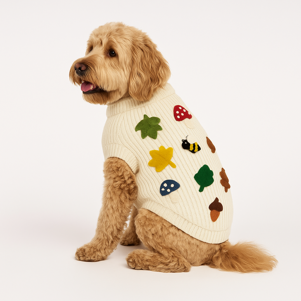Found My Animal - Wholesale Pet Sweater - Dog - Original Fall Leaves 3D Icon Sweater5