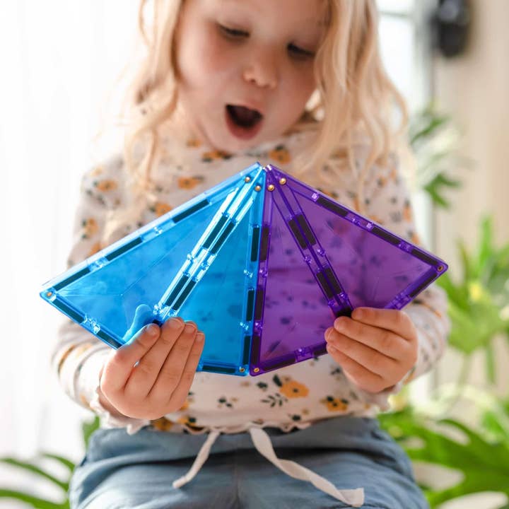 CONNETIX - Wholesale Building Set - Kids - CONNETIX Magnetic Tiles Rainbow Geometry Pack, 30 Pieces1