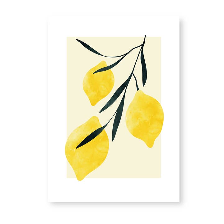 Lemon Art Print for wholesale by Palm & Wild
