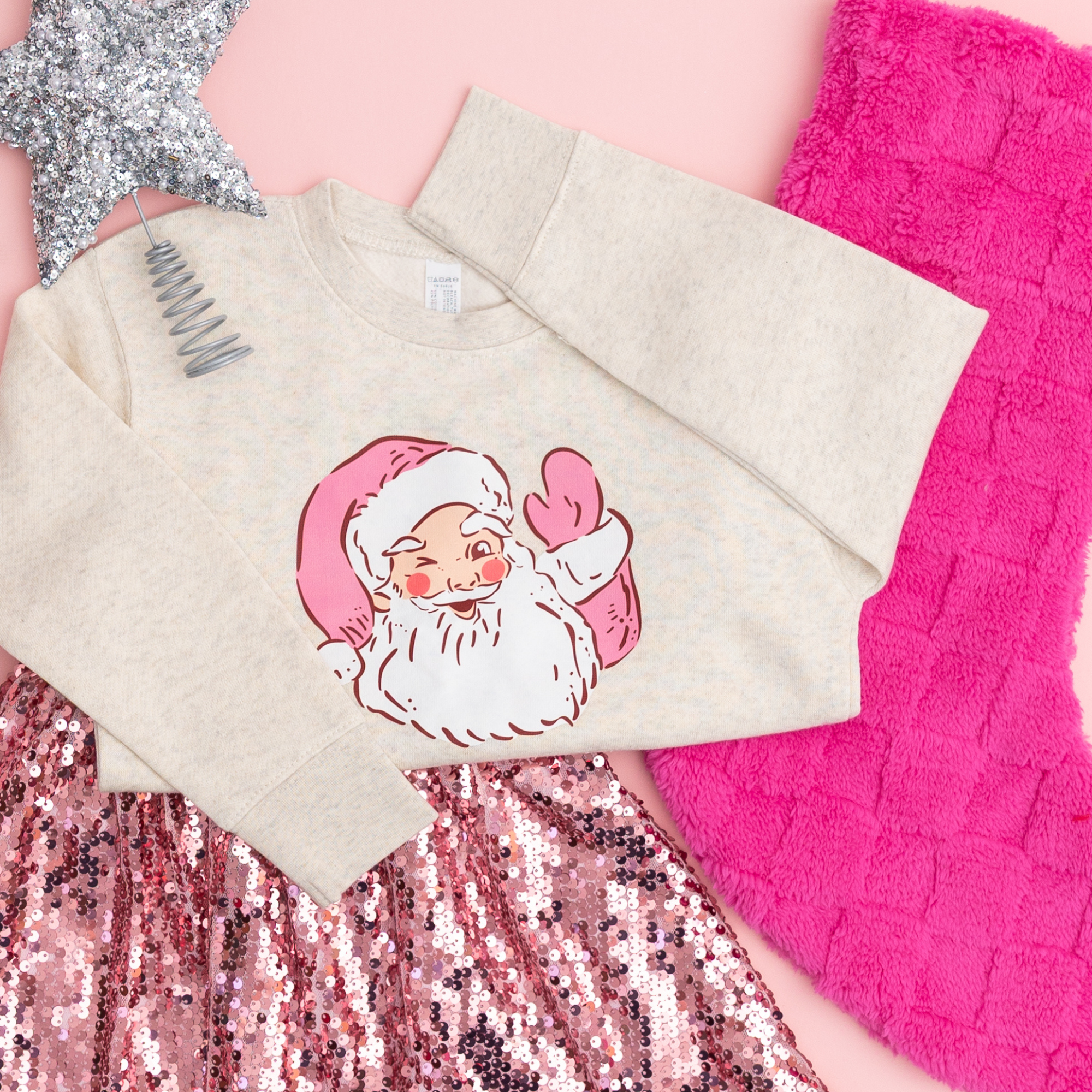 Benny & Ray Apparel - Wholesale Sweatshirt - Kids - Santa Claus Merry Christmas Kids Sweatshirt  8