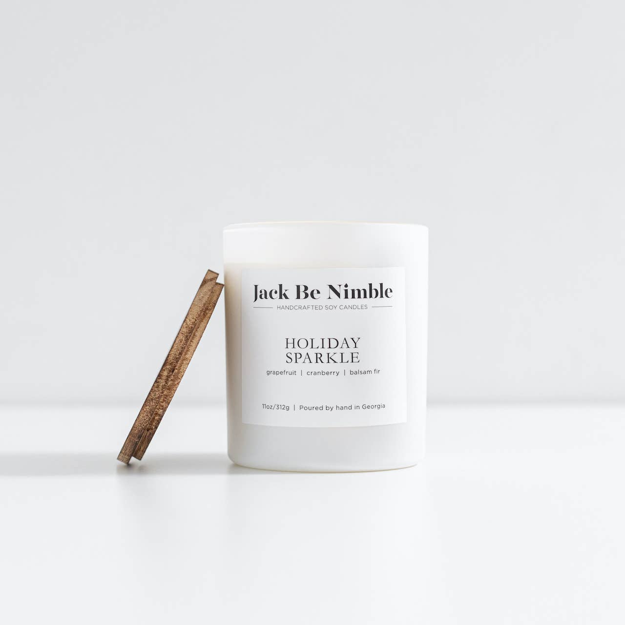 Jack Be Nimble Candles - Wholesale Jar/Filled Candle - 11oz Holiday Sparkle • Christmas Scented Soy Candle2