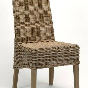 HIGHBACK RATTAN DINING CHAIR for wholesale by Bacon Basketware