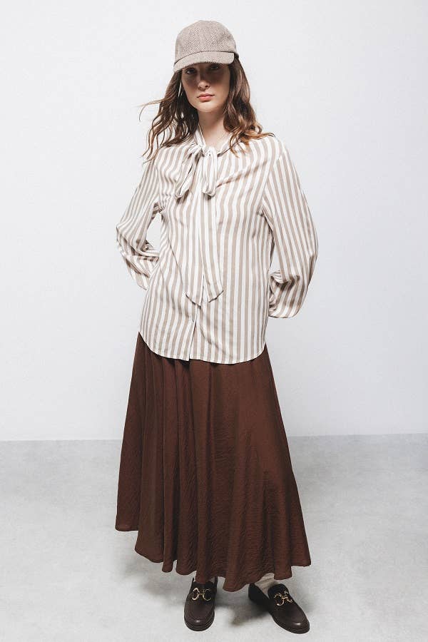 Lanidor - Wholesale Skirt - Women's - Plain Skirt (400538-19)1