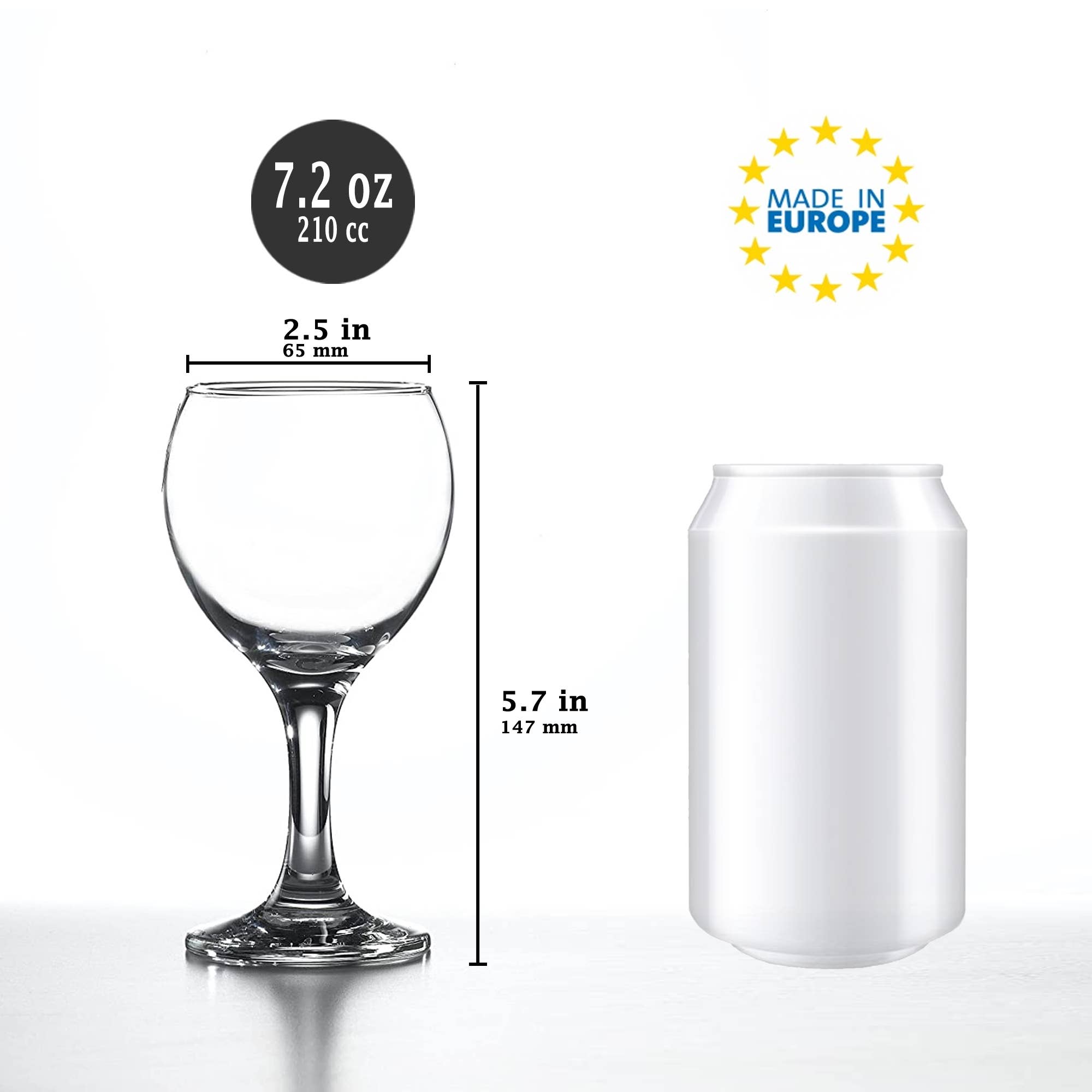 Hakan – wholesale Wine glass – Red Wine Glasses Set of 6, Stemmed Non-Leaded Wineware, 7.23