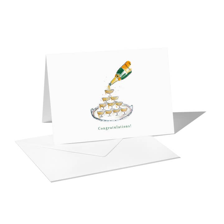 Folded card "Congrats" for wholesale by Langelütje