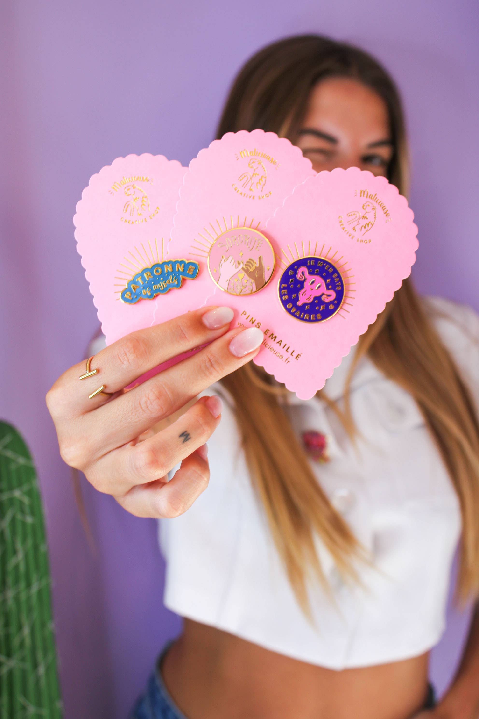 MALICIEUSE - Wholesale Brooch - Pins I Don't Give a Damn2