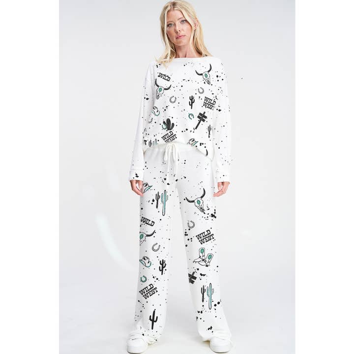Phil Love - Wholesale Lounge Set - Women's - Wild west soft lounge wear set6