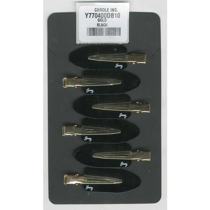 Carole Inc. - Wholesale Hair Clip - Women's - 6pc Acrylic Makeup Clip No Crease