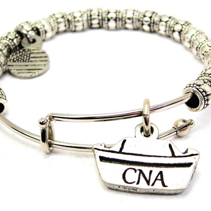 CNA hatt metall pärlstav armband certifierad omvårdnad assistent för wholesale av Chubby Chico Charms
