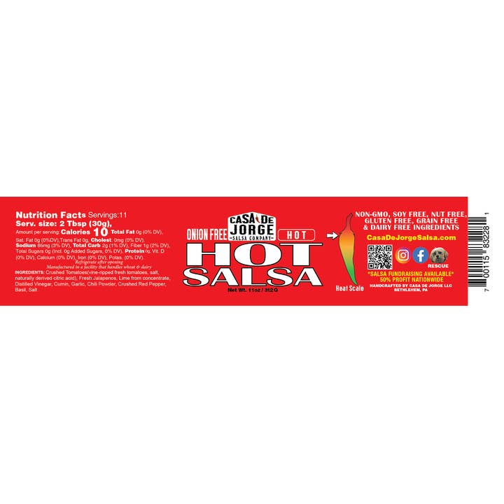 Casa De Jorge Salsa - Wholesale Salsa - Hot Salsa2