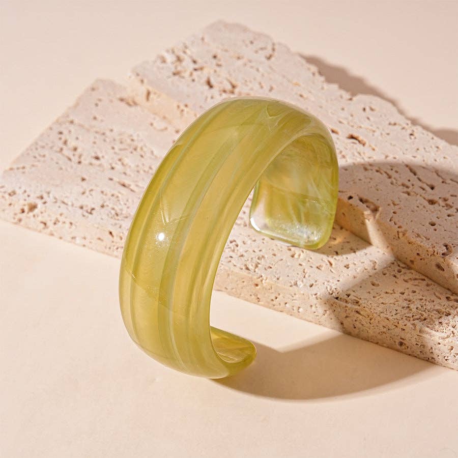 Dipped Shop – Pulseira de missangas por atacado – Pulseiras Abertas Acrílicas Tie-Dye Vintage DP25D6275