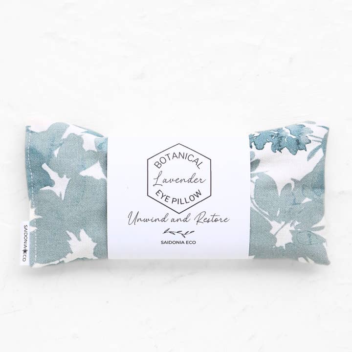 Coussin pour les yeux à la lavande pour soulager le stress ⋆ Feuilles d'ombres pour la vente par SaidoniaEco