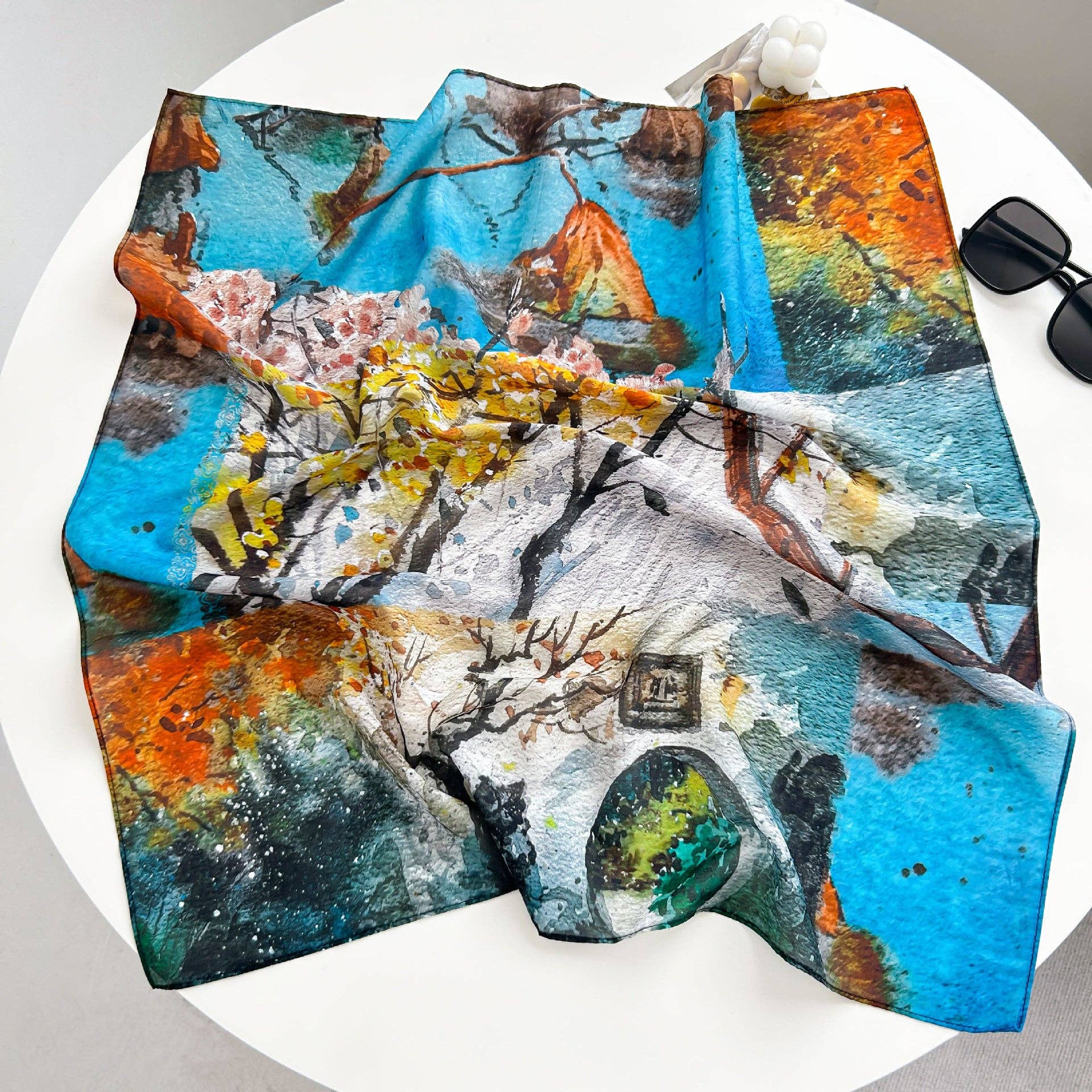 Marayn - Vendita all'ingrosso Sciarpa - Donna - Sciarpa in Misto Seta Leggera Primavera Estate Versatile49