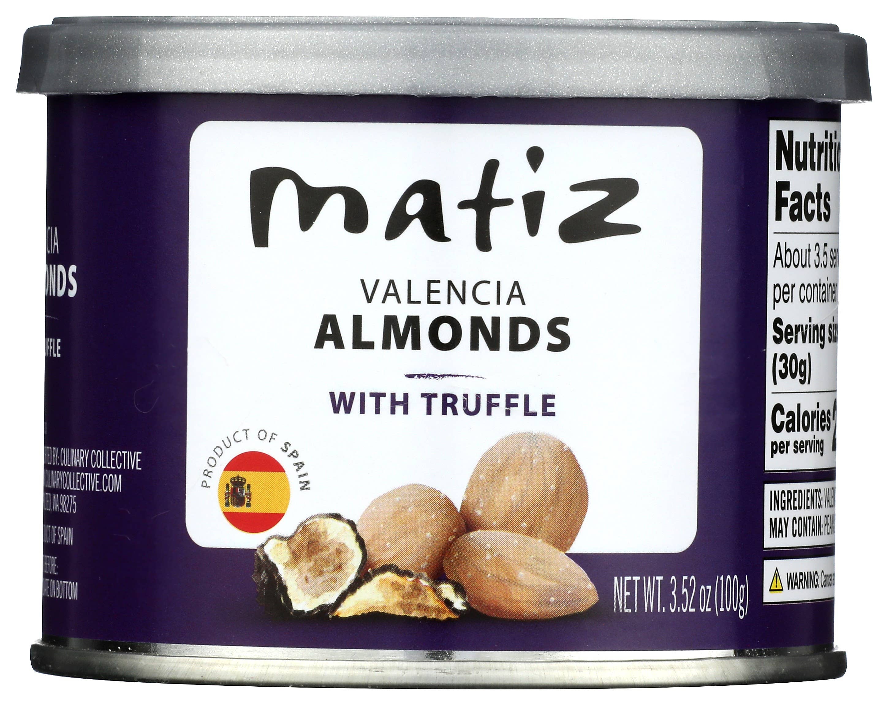Matiz - Wholesale Nuts - Matiz Valencian Almonds- Truffle, herbed, or salted (100g)1