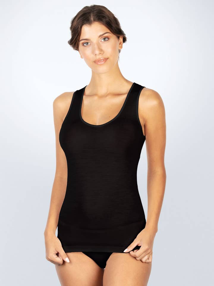 Canotta Lana Seta Bordino Raso per la vendita all'ingrosso da parte di EGi Collections