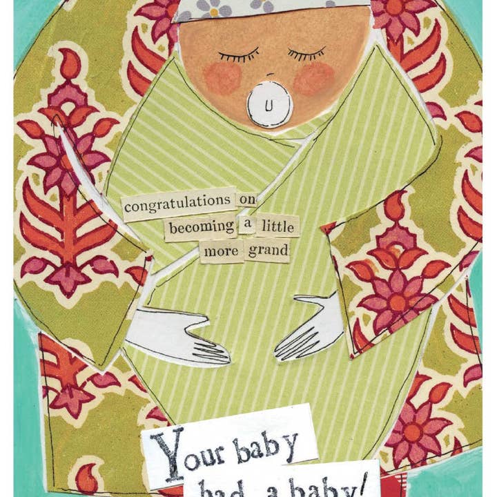YOUR BABY NEW BABY GREETING CARD 4.5 x 6.25" for wholesale by Calypso Cards LLC