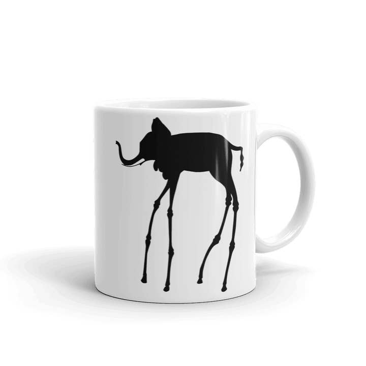 Art-O-Rama Shop - Venta al por mayor Taza - Taza con diseño artístico de Salvador Dalí con diseño de elefantes (1948)