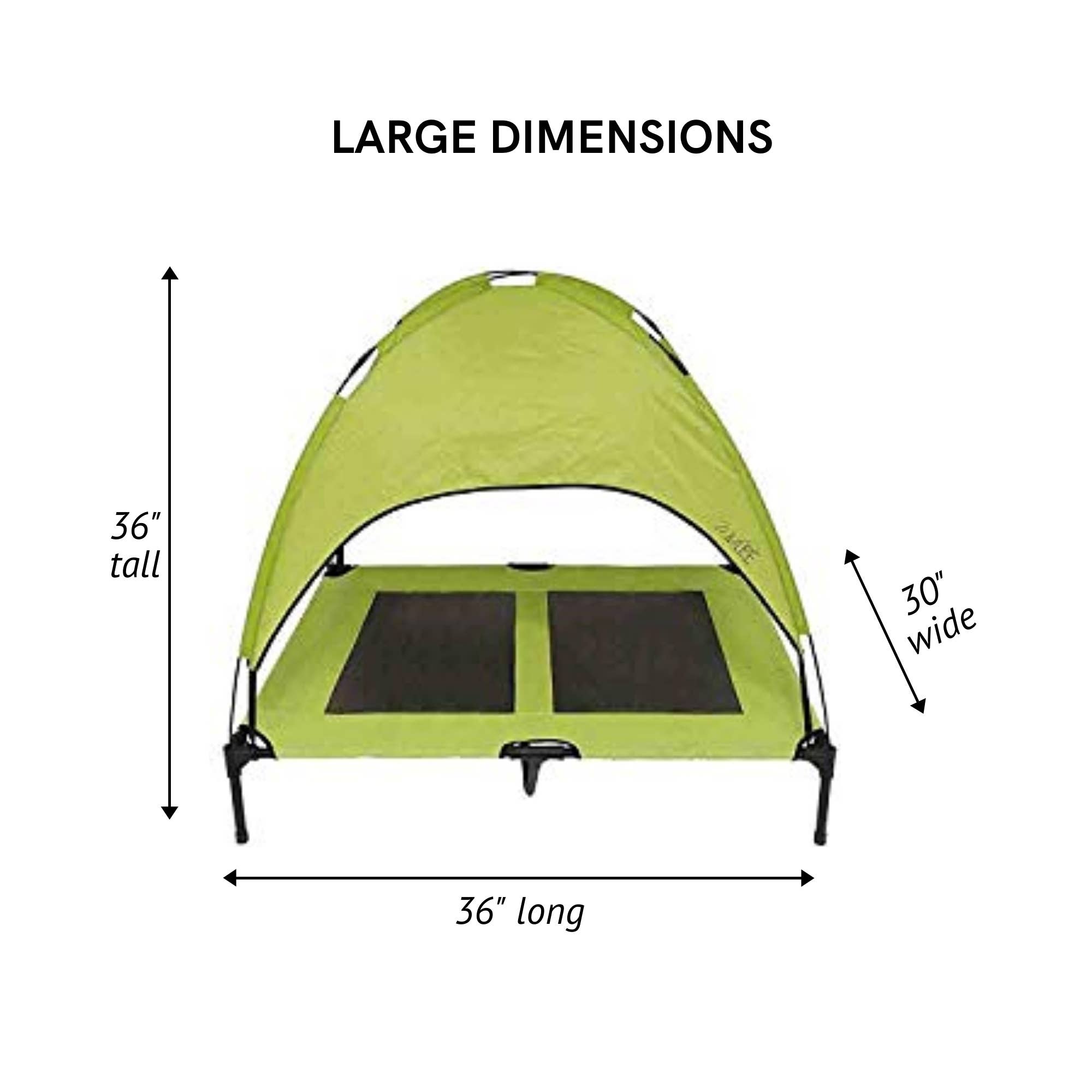 Midlee Designs - Vente Panier – chien - Lit surélevé pour chien Midlee avec auvent7