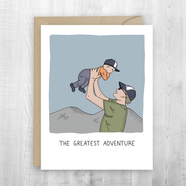 Papa & Baby Abenteuer-Karte für den Großhandel von Sherpa Ant