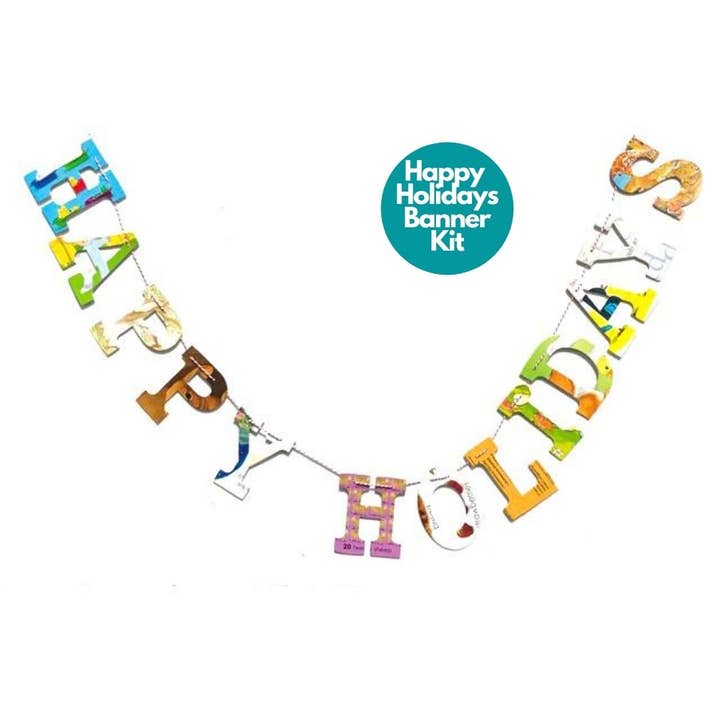 Phrase Garlands- HAPPY HOLIDAYS for wholesale by Attic Journals