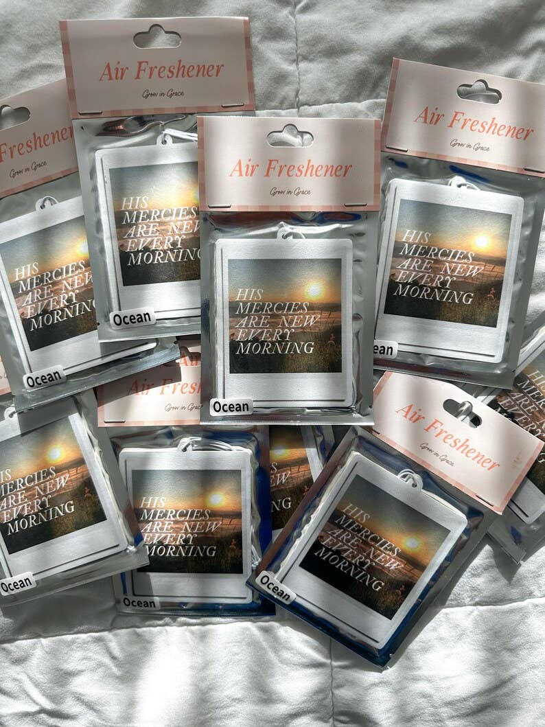 Grow in Grace – wholesale Luftfräschare – Hans barmhärtighet är ny varje dag, billuftfräschare1