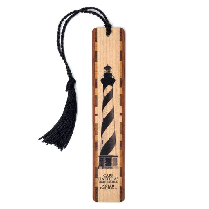 Lighthouse Cape Hatteras Handmade Wooden Bookmark for wholesale by Mitercraft