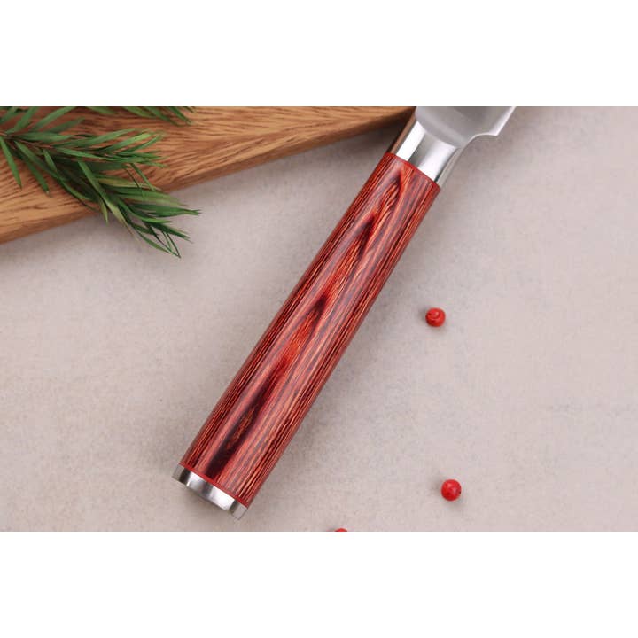 Les Découpeurs - Wholesale Kitchen/Utility Knife - Wusaki Pakka X50 Universal Knife 12cm Pakkawood Handle4