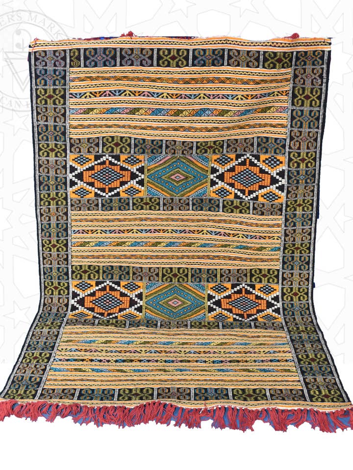 Flatweave kilim marokkansk tæppe for engroshandel hos Berbers Market