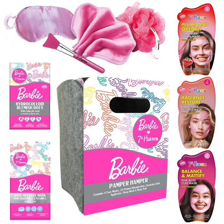 7th Heaven Barbie™ Pamper Hamper - Moisturising & Fun Skincare Gift Set for wholesale by 7th Heaven