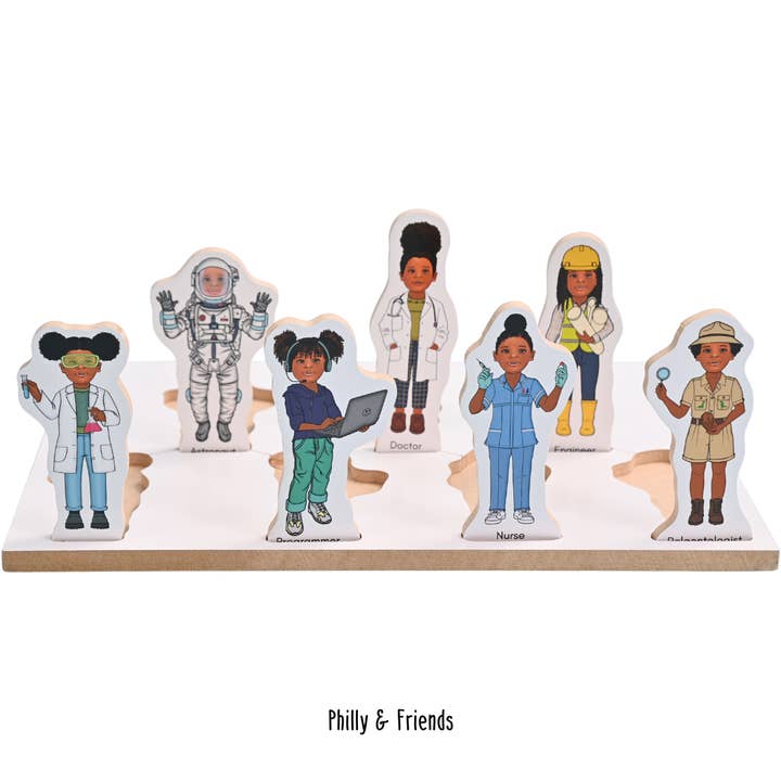 STEM Careers Wooden Lift & Fit Puzzles for wholesale by Philly & Friends