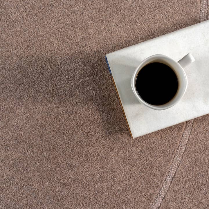 Mauve Frenshe Interiors x Rugs USA Los Feliz Wool Area Rug for wholesale on Faire5