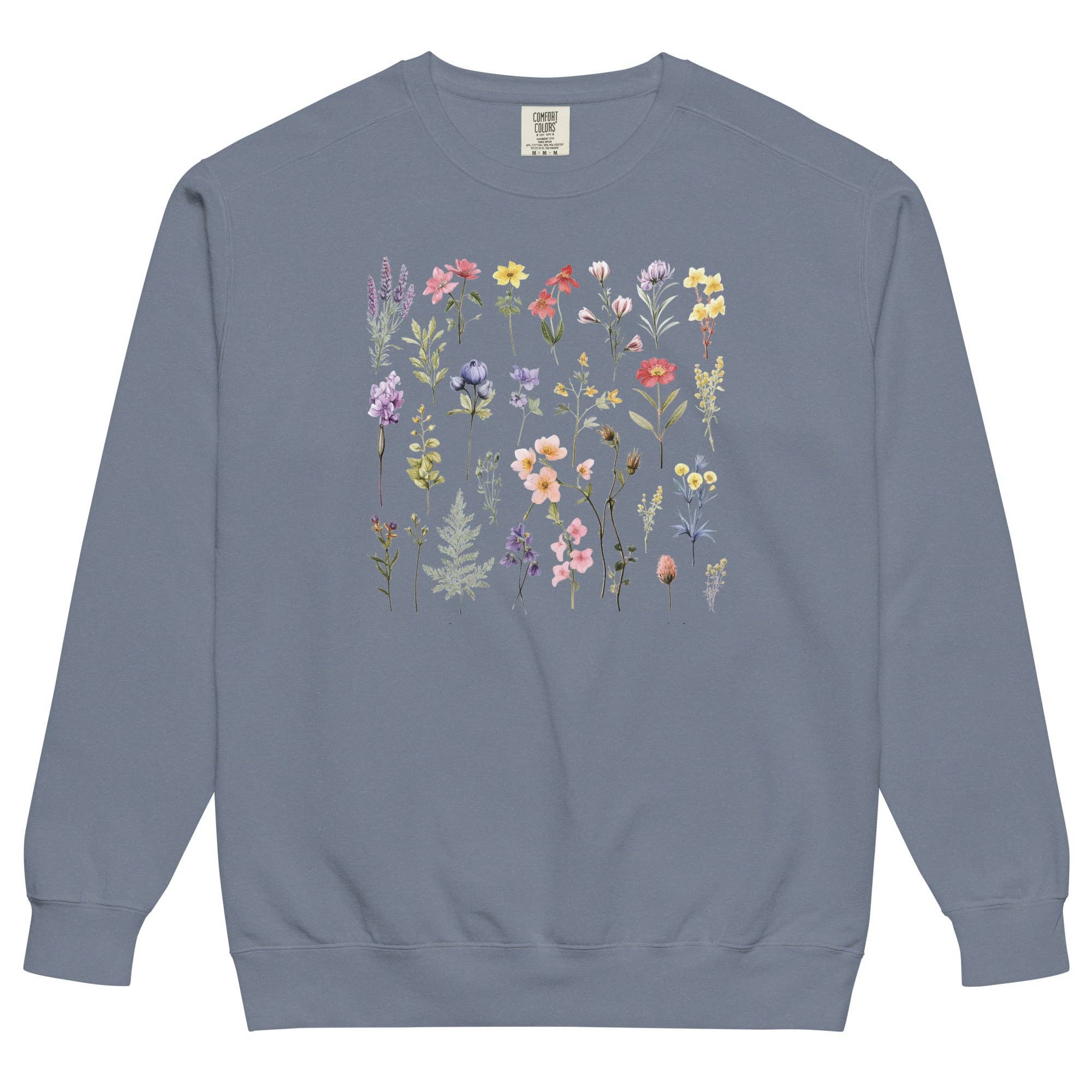 Keen Bee Studio - Wholesale Graphic Sweatshirt - Women's - Wildflowers Unisex garment-dyed sweatshirt5