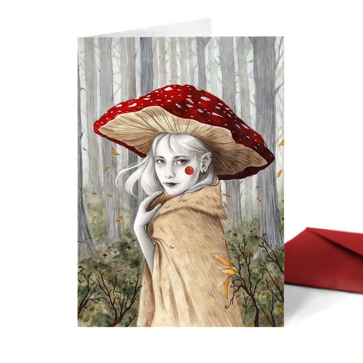 Tarjeta Amanita Muscaria (díptico) for wholesale by Carillustration