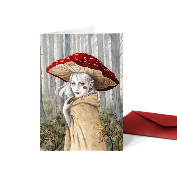 Tarjeta Amanita Muscaria (díptico) for wholesale by Carillustration