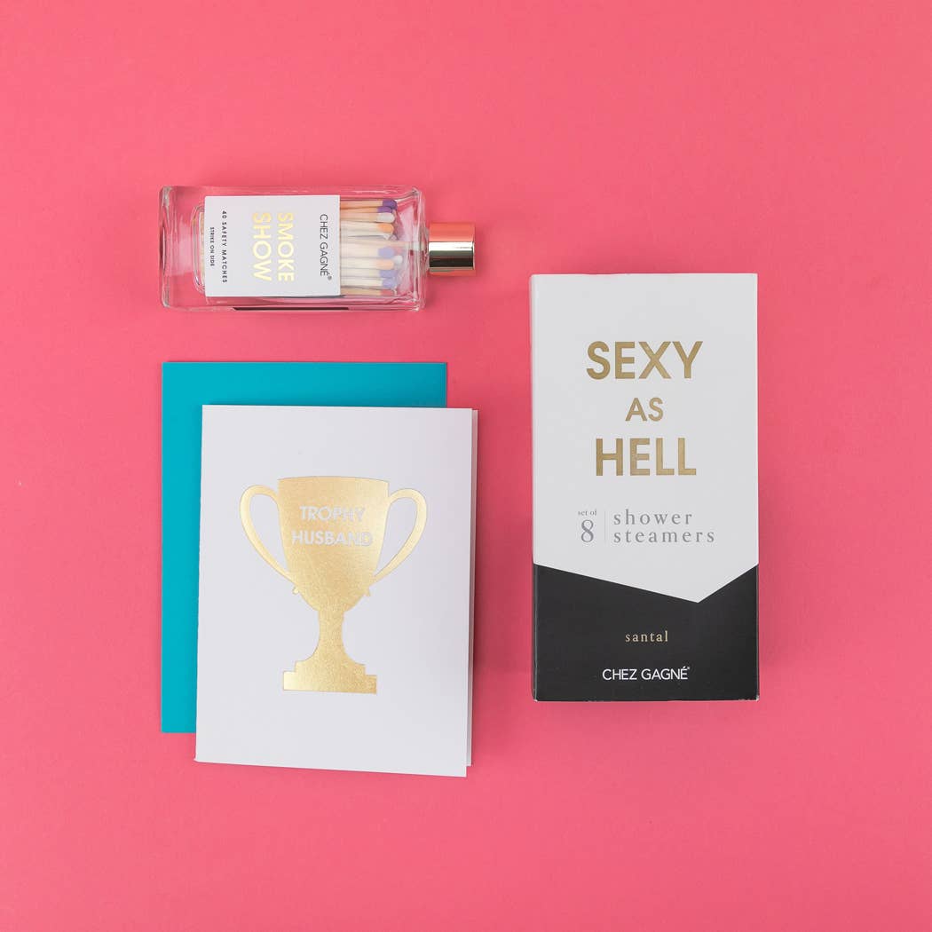 Chez Gagné – wholesale Love card – Trophy Husband - Love | Anniversary | Valentine - For Husband Card3