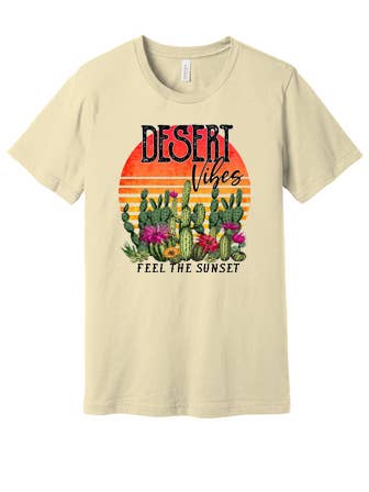 Graphic Tee - Desert Vibes Feel The Sunset for wholesale by 64 Degree Productions