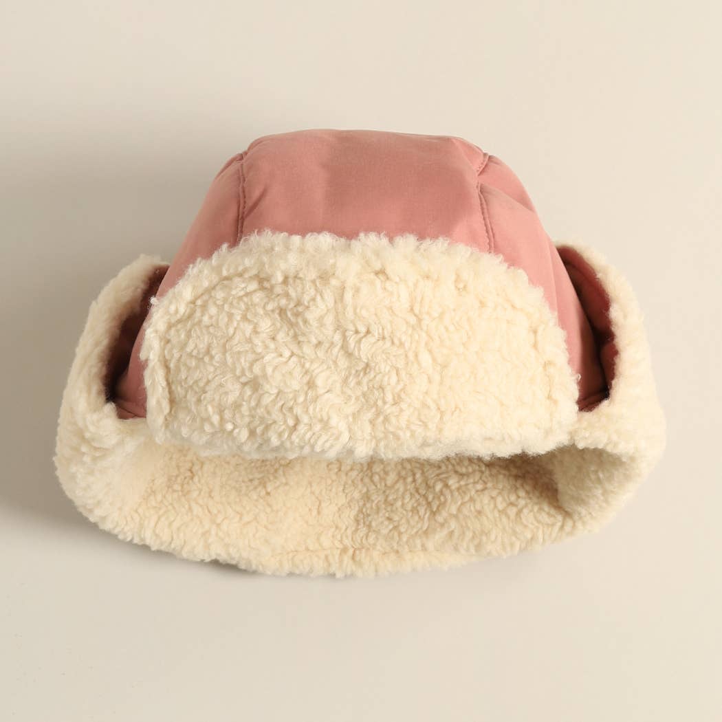 Fashion City - Wholesale Trapper/Bomber Hat - Women's - Warm Sherpa Winter Trapper Hat with Ear Flaps5