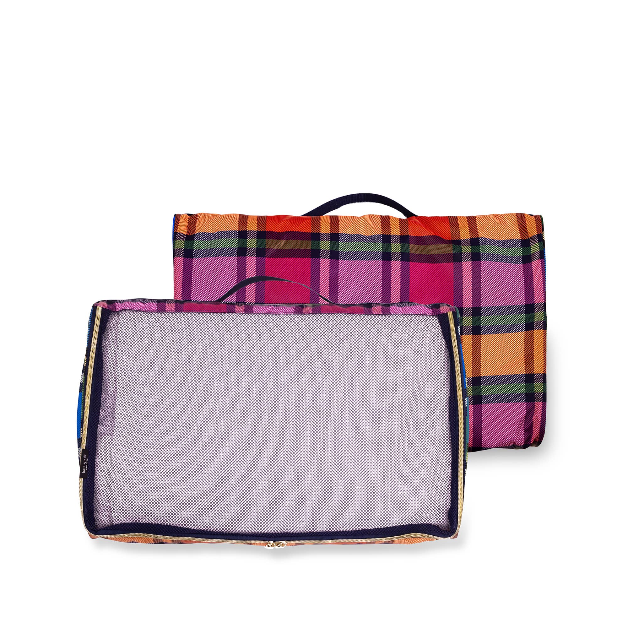 Kate Spade New York by Lifeguard Press - Wholesale Packing Cube - Packing Cube Set, Grand Plaid Duo1