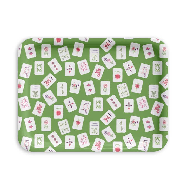The Muddy Dog - Wholesale Serving Tray - Let's Mahjong! Serving Tray: Three Sizes
