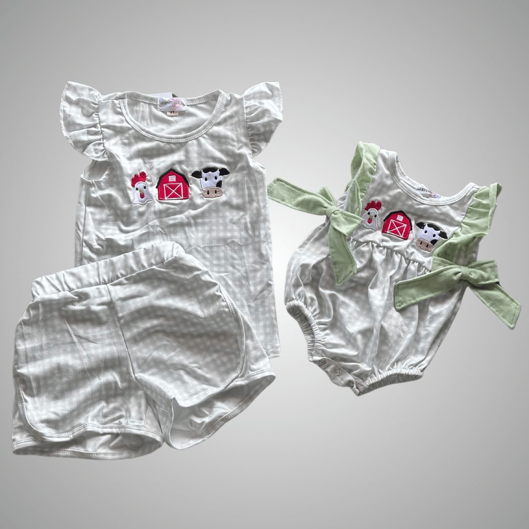 Cowpuncher Babe - Wholesale Top & Short Set - Kids - RAISED ON A FARM-GIRL4