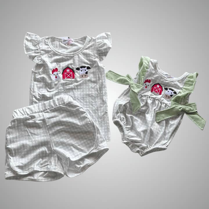 Cowpuncher Babe - Wholesale Top & Short Set - Kids - RAISED ON A FARM-GIRL4