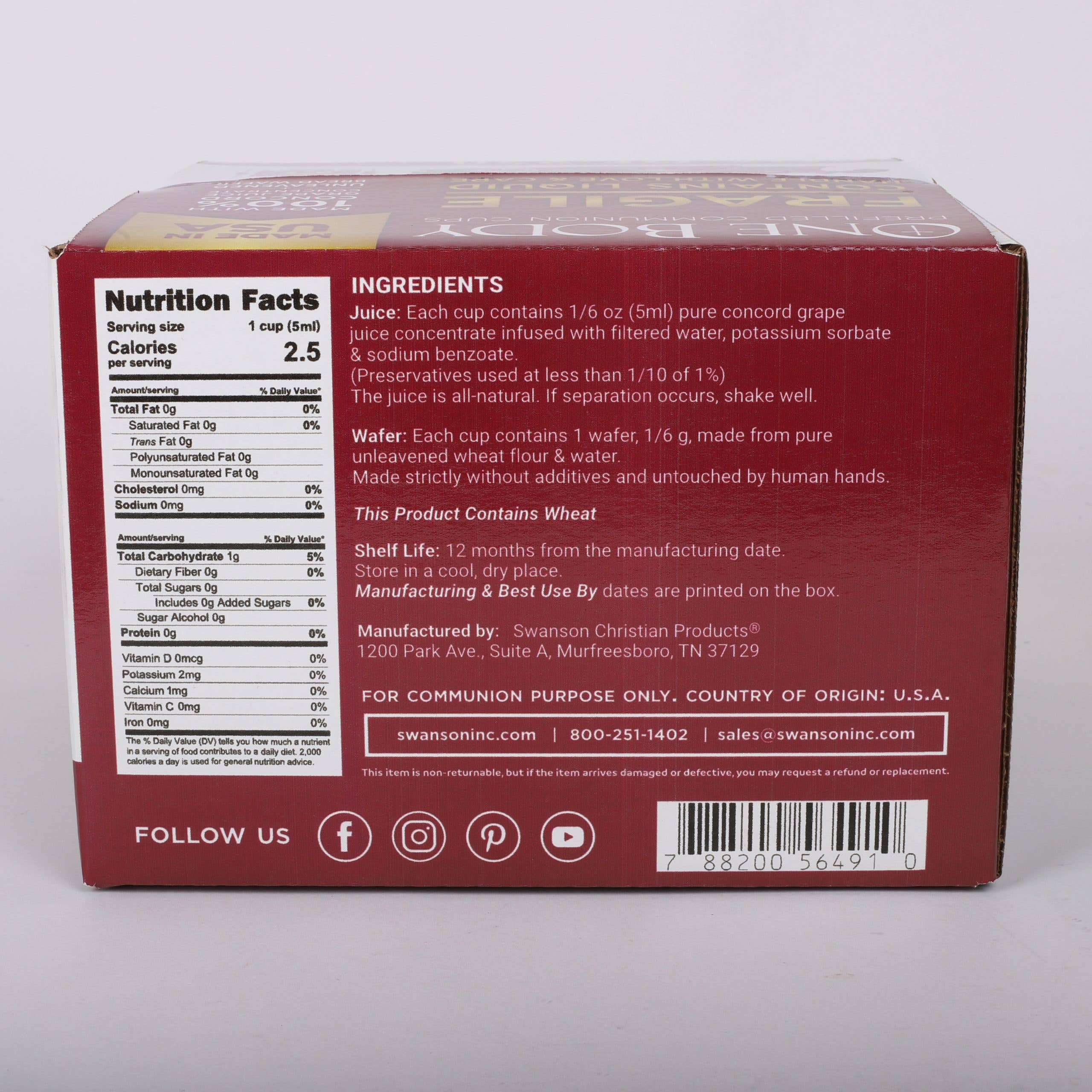 Swanson Christian Products - Wholesale Disposable Cup - Communion Cups One Body Prefilled 250Ct3