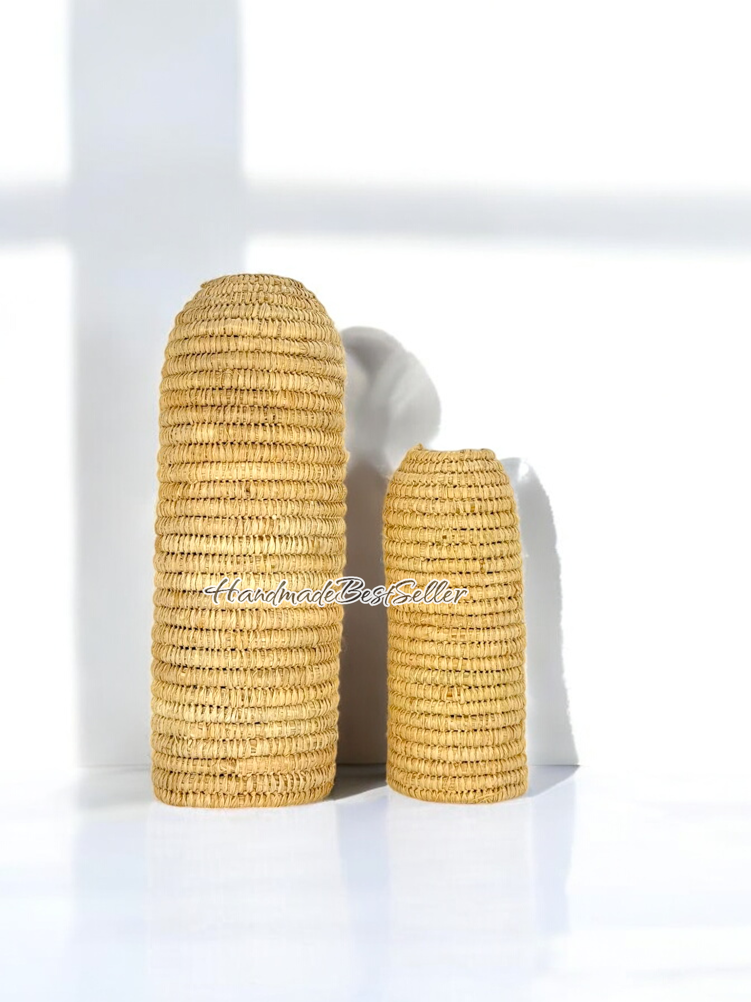 HandmadeBestSeller - Wholesale Bottle Rack/Holder - Handmade Straw Bottle Covers | Eco-Friendly Drink Holders5